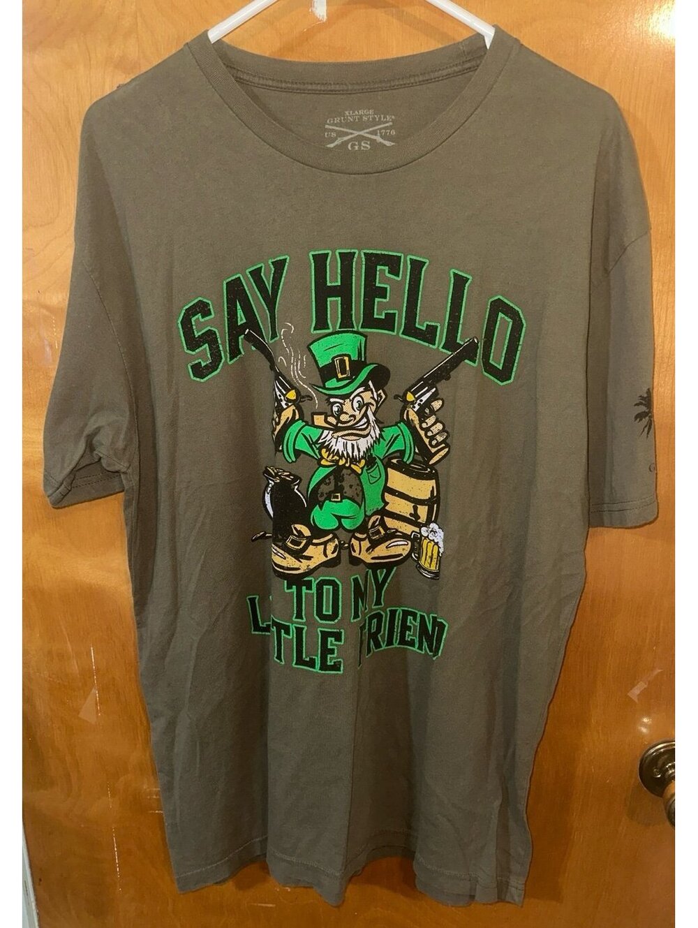 Grunt Style say hello to my little friend tshirt size XL